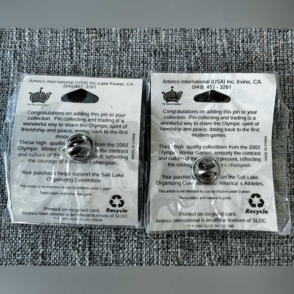 Salt Lake 2002 Olympic Collectible Pins - Tandem Bicycle & 3.2 Beer Mug - Picture 2 of 6